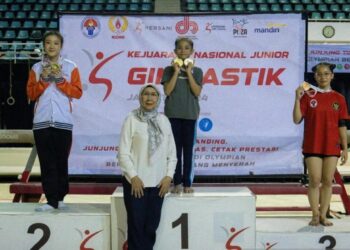 Aulia Fakhira Raih Emas dan Perak di Kejurnas Junior Senam 2024