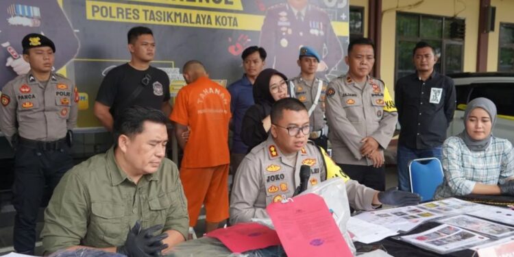 Polres Tasikmalaya Kota Ungkap Kasus Pembunuhan dan Pembuangan Mayat Wanita dari Sleman