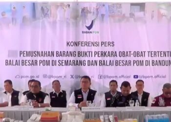 BPOM Musnahkan Obat Ilegal dan Bahan Alam Ilegal dengan Nilai Ratusan Miliar di Jateng dan Jabar