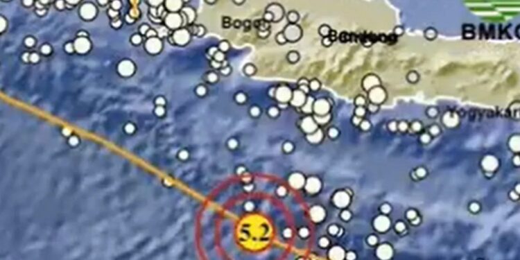 Gempa Magnitudo 5,2 Guncang Sukabumi, Belum Ada Laporan Kerusakan