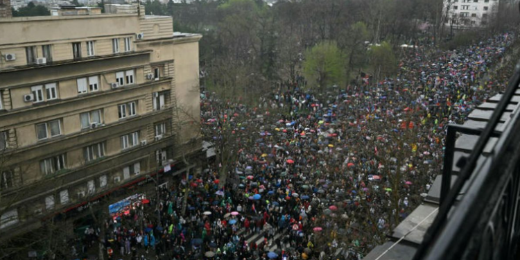 Ratusan Ribu Warga Serbia Gelar Aksi Protes, Kecam Korupsi di Pemerintahan Presiden Vucic