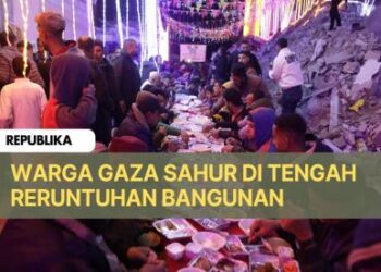 Ketabahan Warga Gaza: Sahur di Tengah Reruntuhan