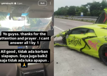 Gabriel Rey, Crazy Rich Surabaya, Selamat Usai Kecelakaan di Tol Jombang-Mojokerto